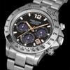 Angel Clover LUCE SOLAR Men's Metal Belt NLUS44SSV-PBK Wrist Watch