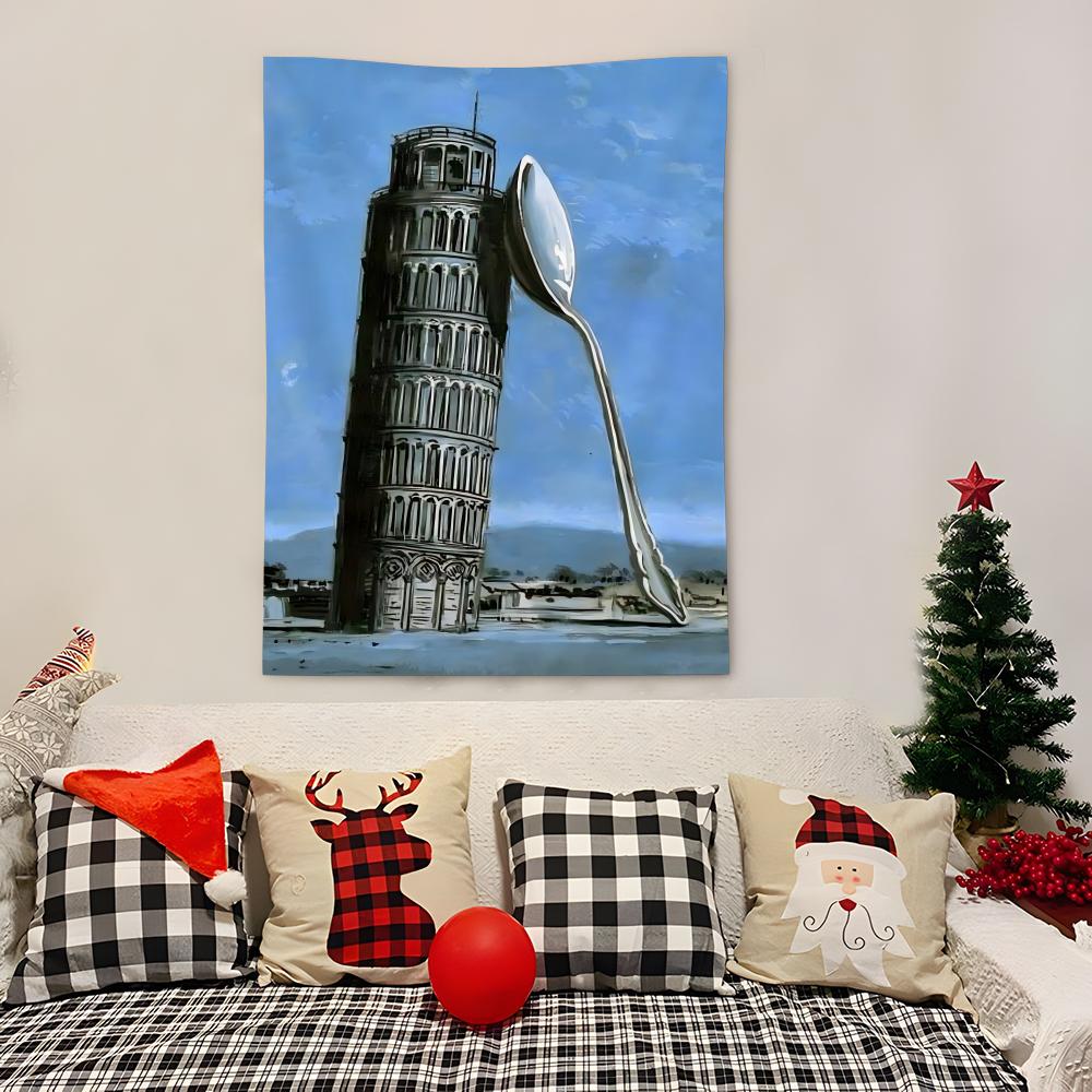 Rene Magritte Modern Art Tapestry Decoration Art Microfiber Background For Bedroom Living Bar Garden Outdoor Festival