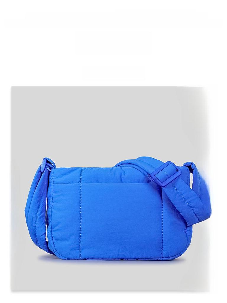 Dame Quiltet Skulderveske i Nylon - Macaronfarger, Villmarksstil