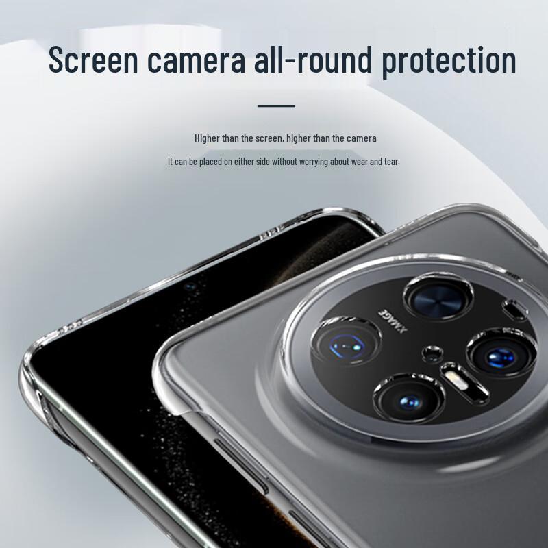 Capa de Telefone Stadef Cristal Gelo Transparente Sem Bordas para Série Huawei Mate