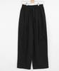 Ppaeppae String Banding Two-Pintuck Wide Cotton Pants