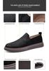 Autumn Men's Burnished Casual Slip-On Shoes - Breathable, Lightweight, Flat Board Shoes for Daily Wear