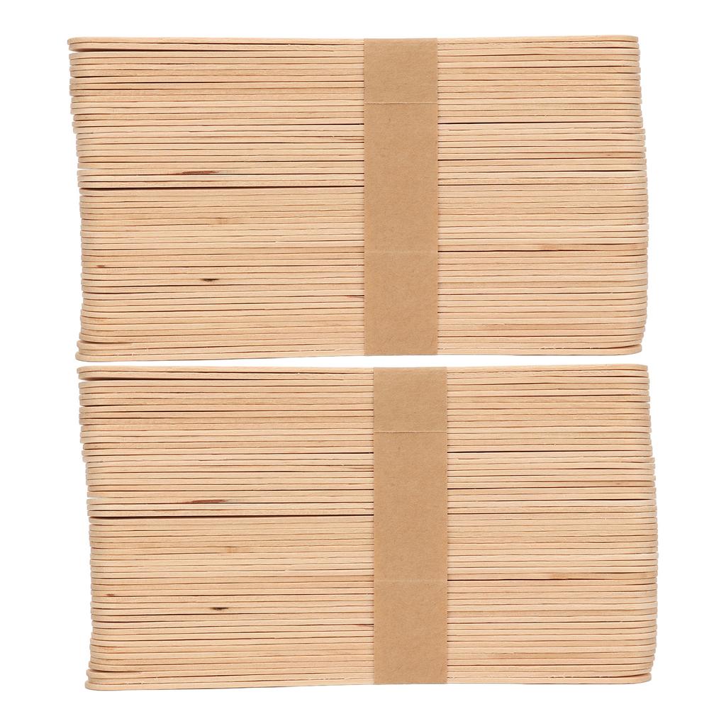 300PCS Waxing Craft Stick Multifunctional Birch Wood Hair Removal Stick for Home