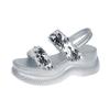 Fashion 2025 New Ladies Shoes Open Toe Women's Sandals Fashion Casual Summer Sequins Slip-on Versatile Non-Slip Platform Sandals Zapatos