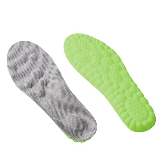 

4D Cloud Comfort Insoles with Arch Support Shock-Absorbing Breathable Shoe Inserts for Men Women Non-Slip Anti-Odor Foot Protection Insoles for Sports 35-36 зелёный