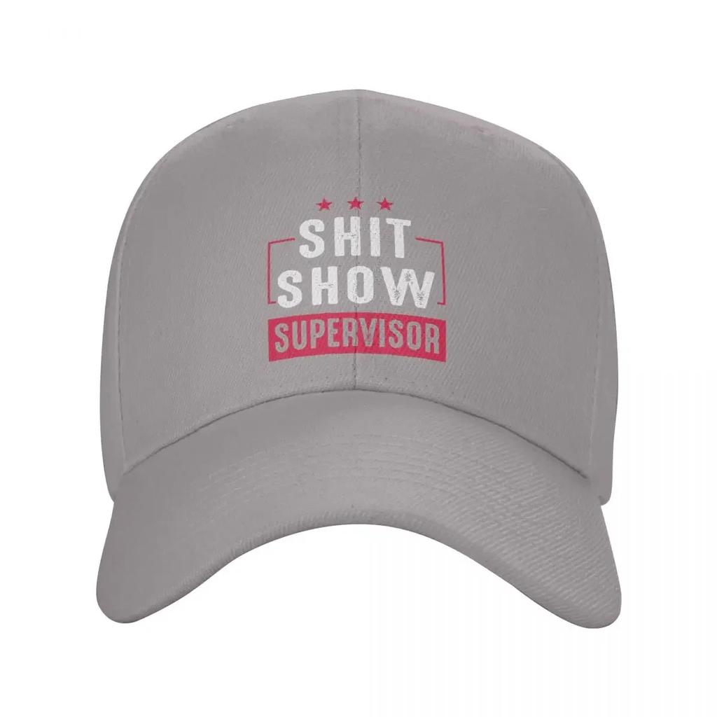Custom Shit Show Supervisor Baseball Cap Women Adjustable Funny Black Humorous Sarcasm Quotes Dad Hat Streetwear Snapback Caps
