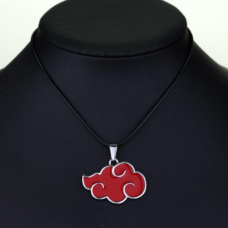 Japansk Anime Akatsuki Organisasjon Rød Sky Metall Unisex Anheng Halskjede