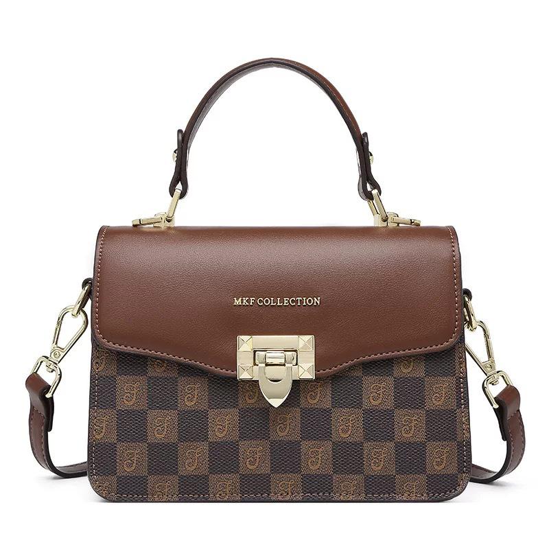 

Women s Korean Style Color Block Retro Crossbody Handbag with Luxe Texture