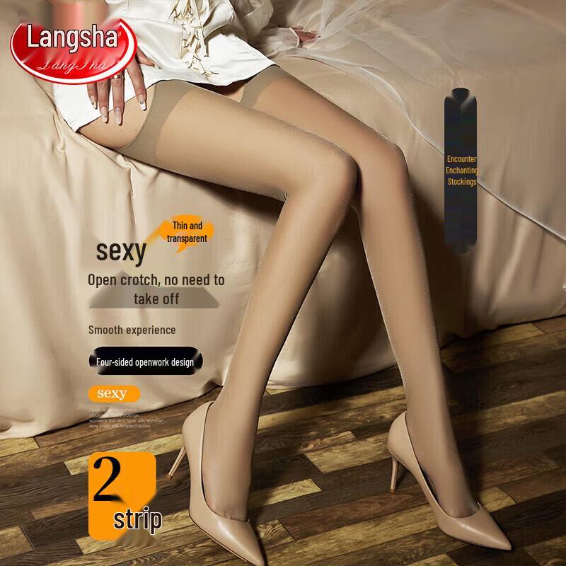 

Женские ультратонкие сексуальные колготки с открытой промежностью Lansha One Size