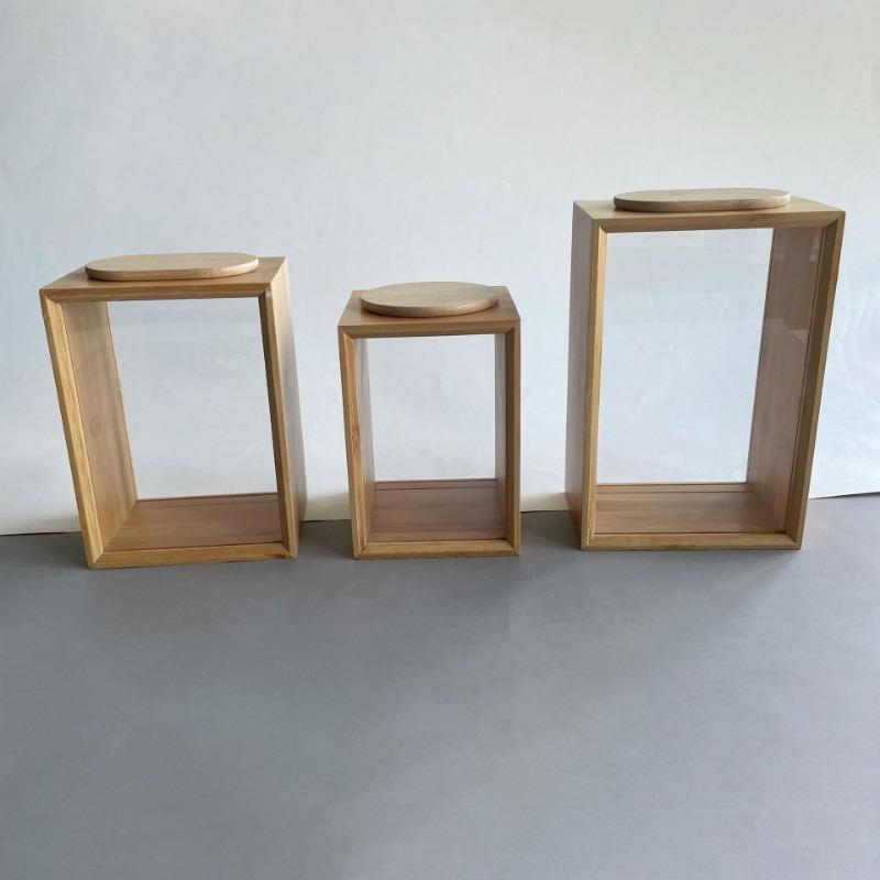 Large Capacity Tea Can Coffee Shop Household Sealed Snack Nut Storage Container Universal Storage Bamboo Jar