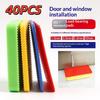 40Pcs 4 Sizes Plastic Gaskets Used For Adjusting Door And Window Frames Leveling Tiles Pp Gaskets Wedges