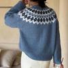 New Autumn and Winter Ethnic Style Long-sleeved Round Neck Loose Versatile and Comfortable Commuter Style Sweater