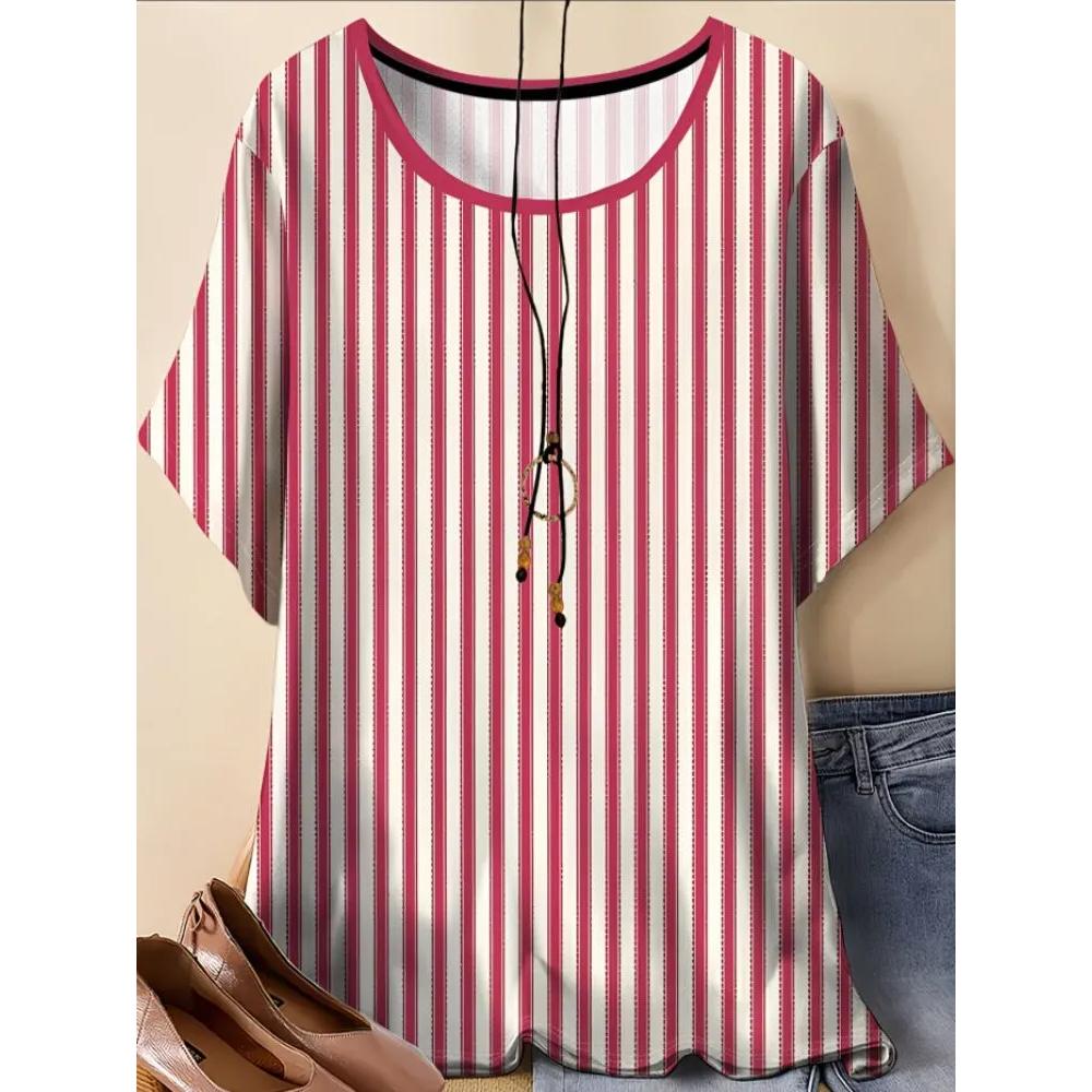 Casual Loose Versatile Women's Top Comfortable Short Sleeve Fashion Daily T-Shirts Women’s