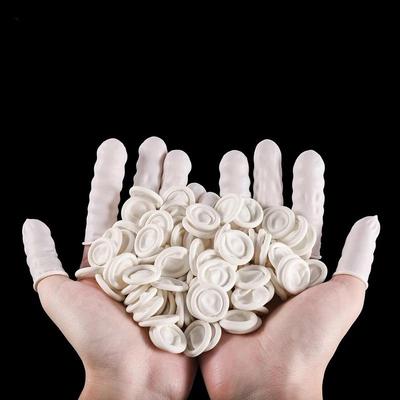 50 Stück/200 Stück Einweg-Latex-Gummi-Fingerlinge Sets Fingerspitzen-Schutzhandschuhe Neues Uhrenreparaturwerkzeug