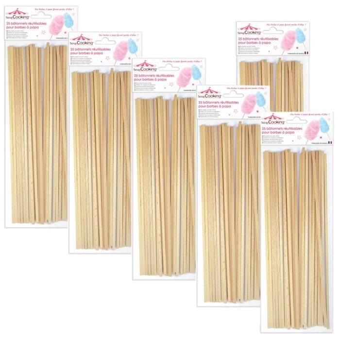 Appareil à barbe à papa - SCRAPCOOKING - 150 bâtonnets - Blanc