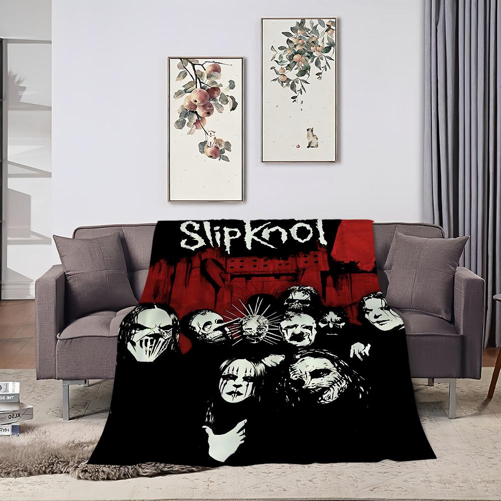 Blanket For Soft Throw S-Slipknot Blanket for Rock Picnic Bed Band Sofa Home Bedroom Cozy Warm Comfortable