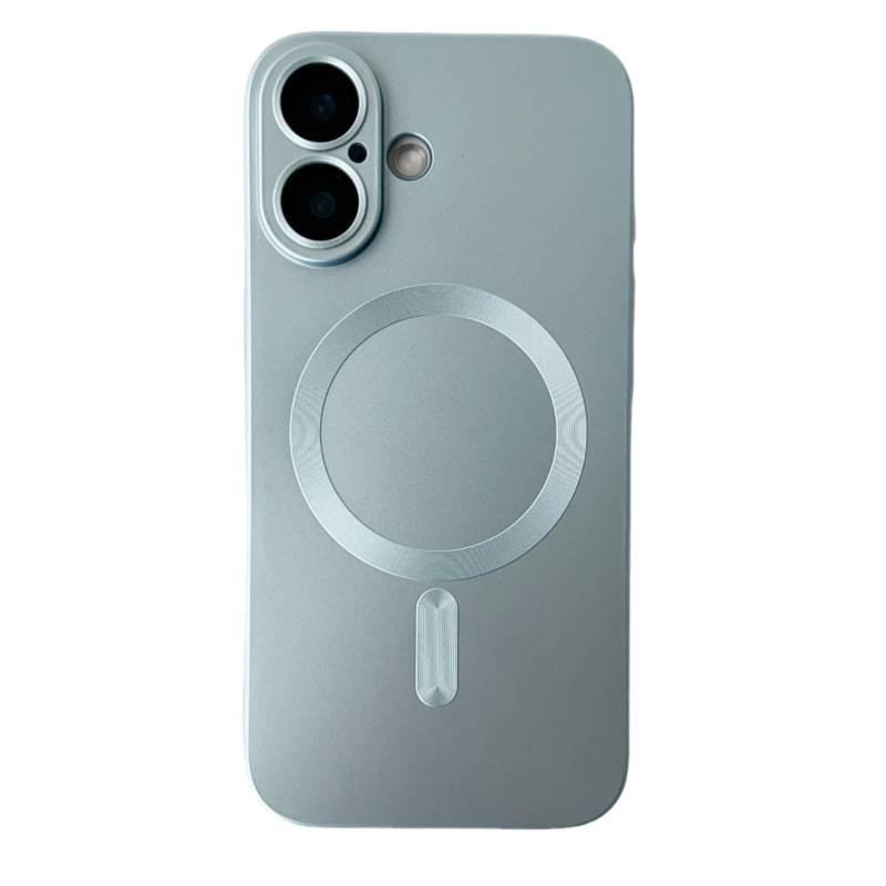 Magnetic Metal Paint 16 Pro Max Case - Tail Design for iPhone 15, Precise Cutouts, Drop-Proof Protection