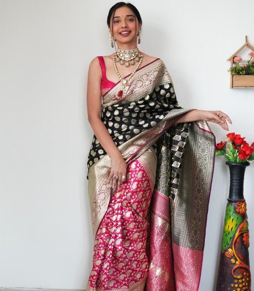 Trending Indian Ready To Wear Banarasi Silk Saree