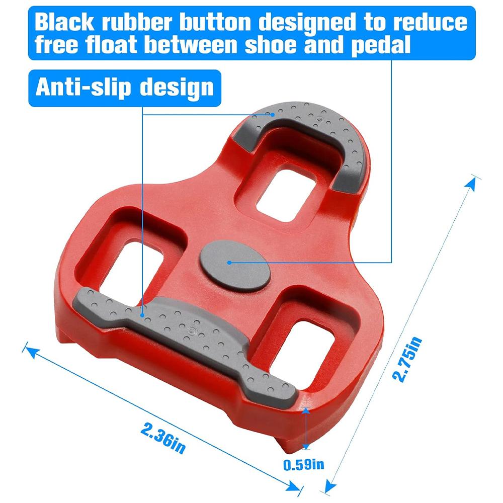 Bike Cleats Compatible with Look KEO Cleats for Indoor Peloton Outdoor Cycling Road & Bicycle Clipless Spinning Cycle Shoes