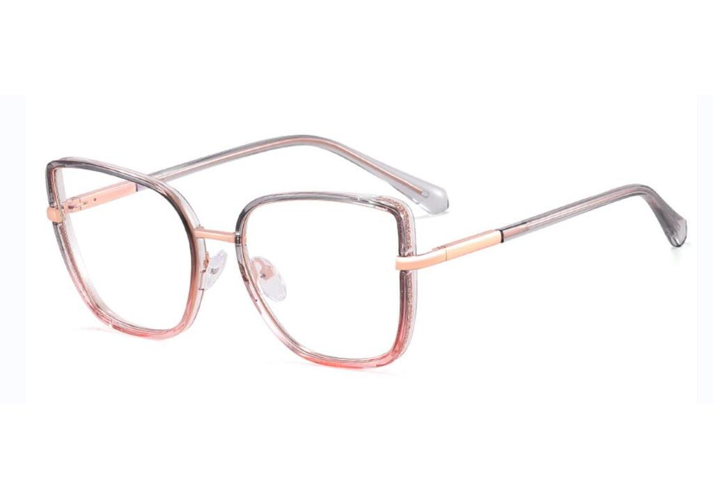 Blue Light Reading Eyewear Female Gradient Designer Big Blocking Rectangular Super Ladies Tinted Color Brand Spectacle Presbyopic Stylish Square