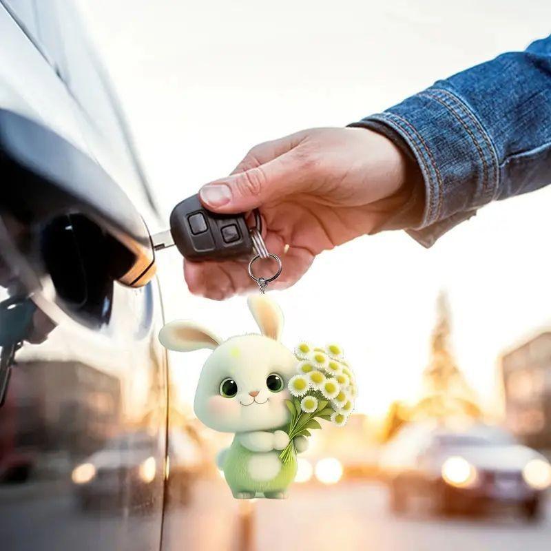 Adorable Cartoon Acrylic Christmas Tree Pendant For Car Decoration Interior