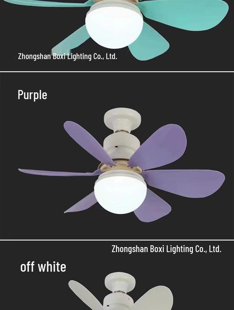 E27 Schraubsockel Leise Intelligente Deckenventilatorleuchte für Zuhause & Restaurant