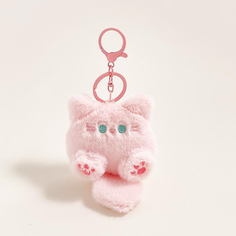 Uroczy pluszowy breloczek w kształcie chmurki - Śliczna zawieszka do plecaka i mały prezent