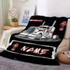 Kenworth Truck Design With Bold Red And White Accents Customize Your Name Cartoon Movie Pattern Blanket Chair Office Sofa Bed Camping Soft And Warm