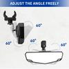 No Drilling UTV Side Glass, Universally Glass Folding Side View Glass for Most Club Car with 1.5“-2“ Roll Tube Cage