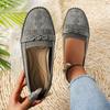 Foreign trade explosion loafers summer new European and American large-size flat-bottomed fly-woven single shoes women's one-pedal Doudou shoes