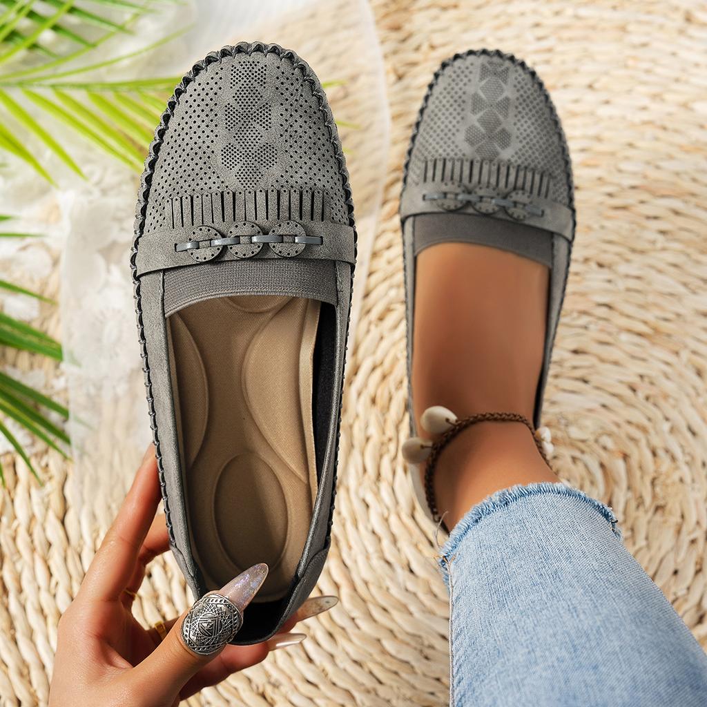 Foreign trade explosion loafers summer new European and American large-size flat-bottomed fly-woven single shoes women's one-pedal Doudou shoes