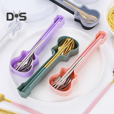 3 Stuks/Set Tafelgerei Picknick Bestekset Voedselkwaliteit Klein Hoge Sterkte Camping Lepel Vork Eetstokjes Kit
