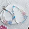 Colorful Heart Beaded Wrist Lanyard: Korean Phone Case Accessory