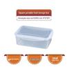 Stackable Transparent Plastic Fridge & Microwave Storage Box – Thickened, Sealed, and Fresh-Keeping for Frozen Foods.
