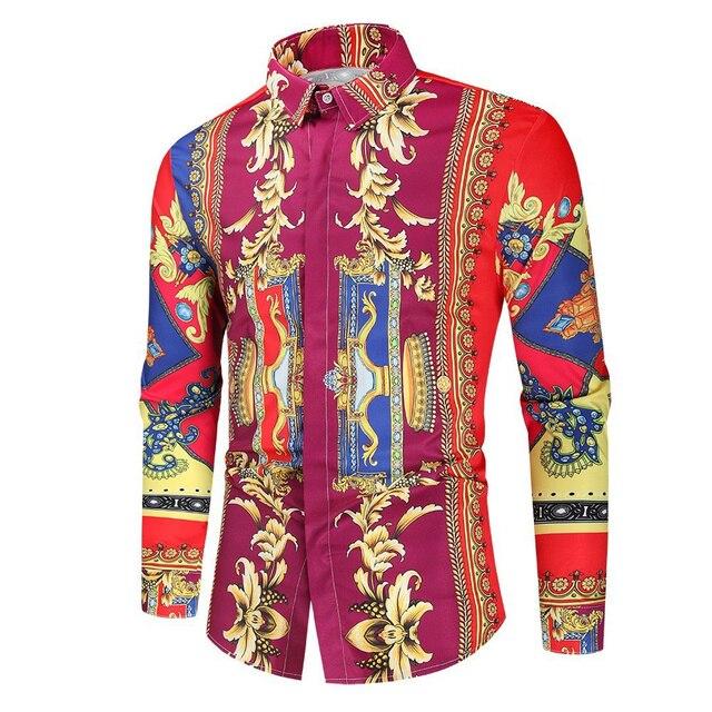 

Осенние мужские повседневные гавайские рубашки с 3D принтом, брендовая уличная одежда, мужские кардиганы, классические рубашки премиум-класса с длинными рукавами L