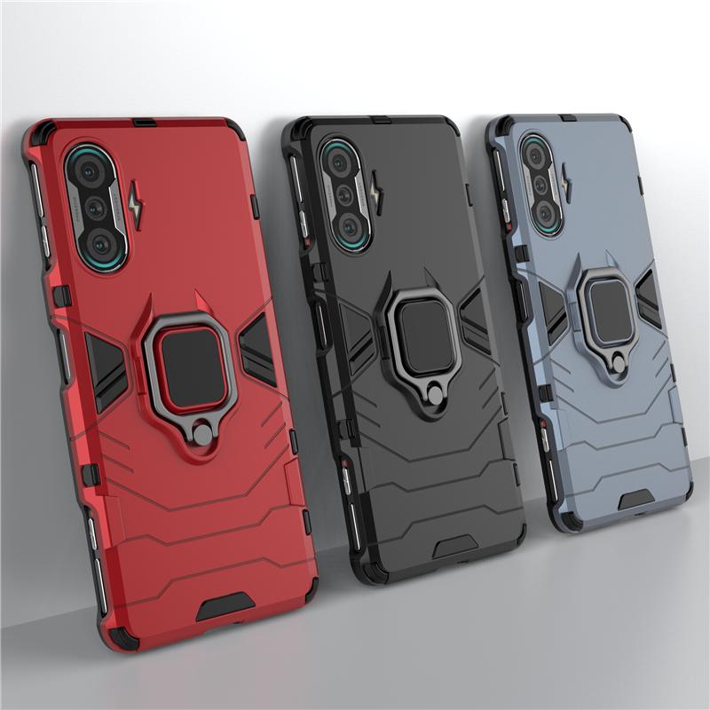 For Xiaomi Redmi K40 Gaming Case Magnetic Ring Stand Holder Shockproof Bumper Armor Phone Cover Redmi K40 K50 Gaming Case