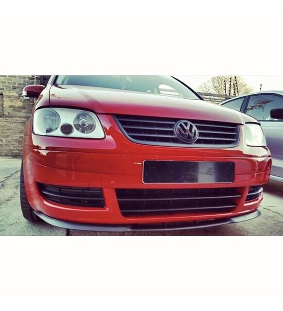For Vw Volkswagen Touran & Sharan Front Bumper CUPRA R Euro Spoiler Lip Valance Splitter