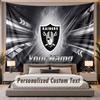 Custom Name Text Tapestry Las Vegas Raiders Personalized Polyester Wall Tapestry For Bedroom And Room