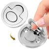 51 16 Satin Polished Stainless Steel Round Pull Ring Cabinet Handle Flush Mount Lift Marine Lifting Ring Hatch Pull Recessed
