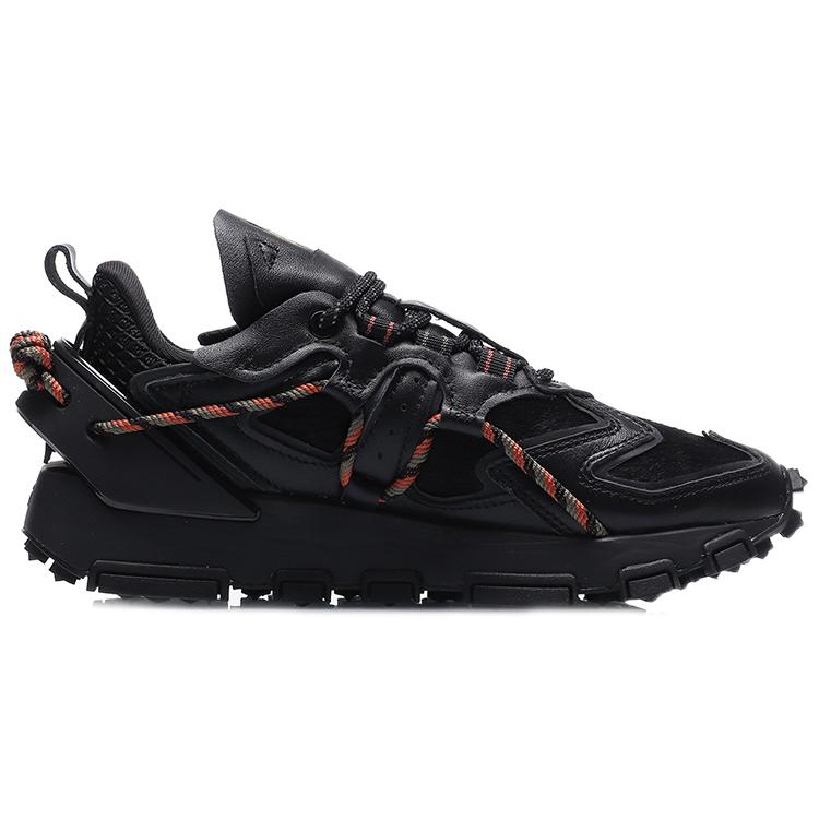 Li Ning CF Tracing Textile, Synthetic Leather Cushioning Slip Resistant Abrasion Resistant Low Top Casual Shoes Women's AGCQ622-5