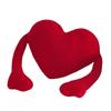 Couple Love Heart Palm Pillow Plush Toys Creative Modeling Red Cushion Blue and White Love Heart Plush Dolls