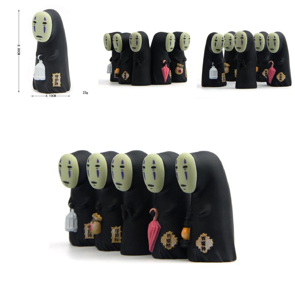 Versatile And Charming Anime Chihiro Spirited Away No Face Faceless Man Cake Decoration Action Figures For Every Event