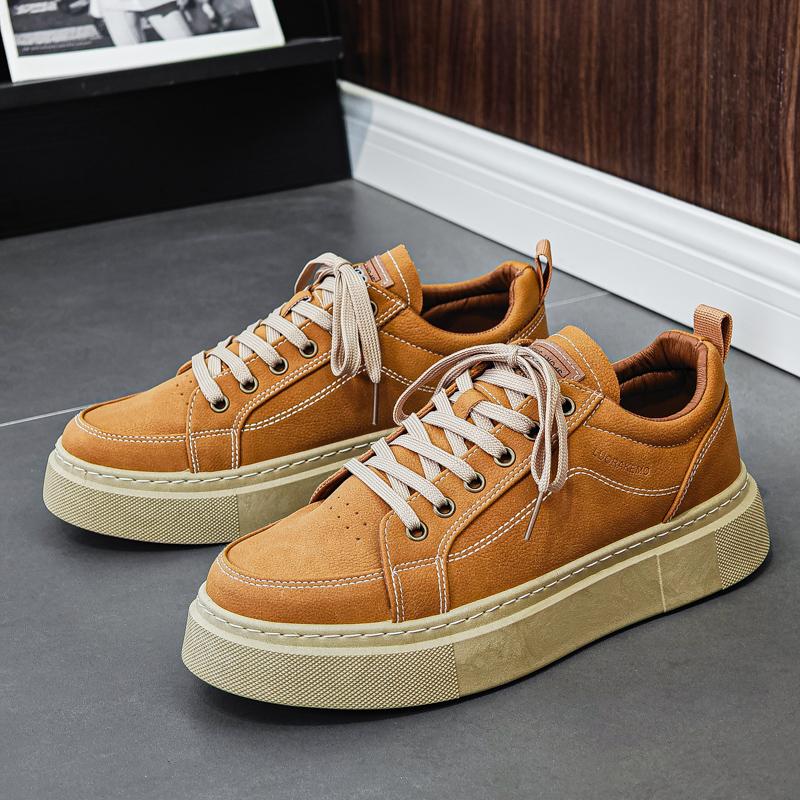 New Men's Classic Fashion Low Top Thick Sole Skateboarding Shoes Comfortable Soft Sole Basketball  Sneakers
