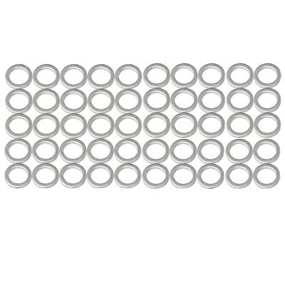 50PCS Nouvelles Rondelles d'étanchéité pour Bouchon de Vidange d'Huile en Aluminium 9956-41-400 995641400 Pour Mazda 14x20x1.5mm M14 Rondelles d'écrasement pour Bouchon de Vidange d'Huile