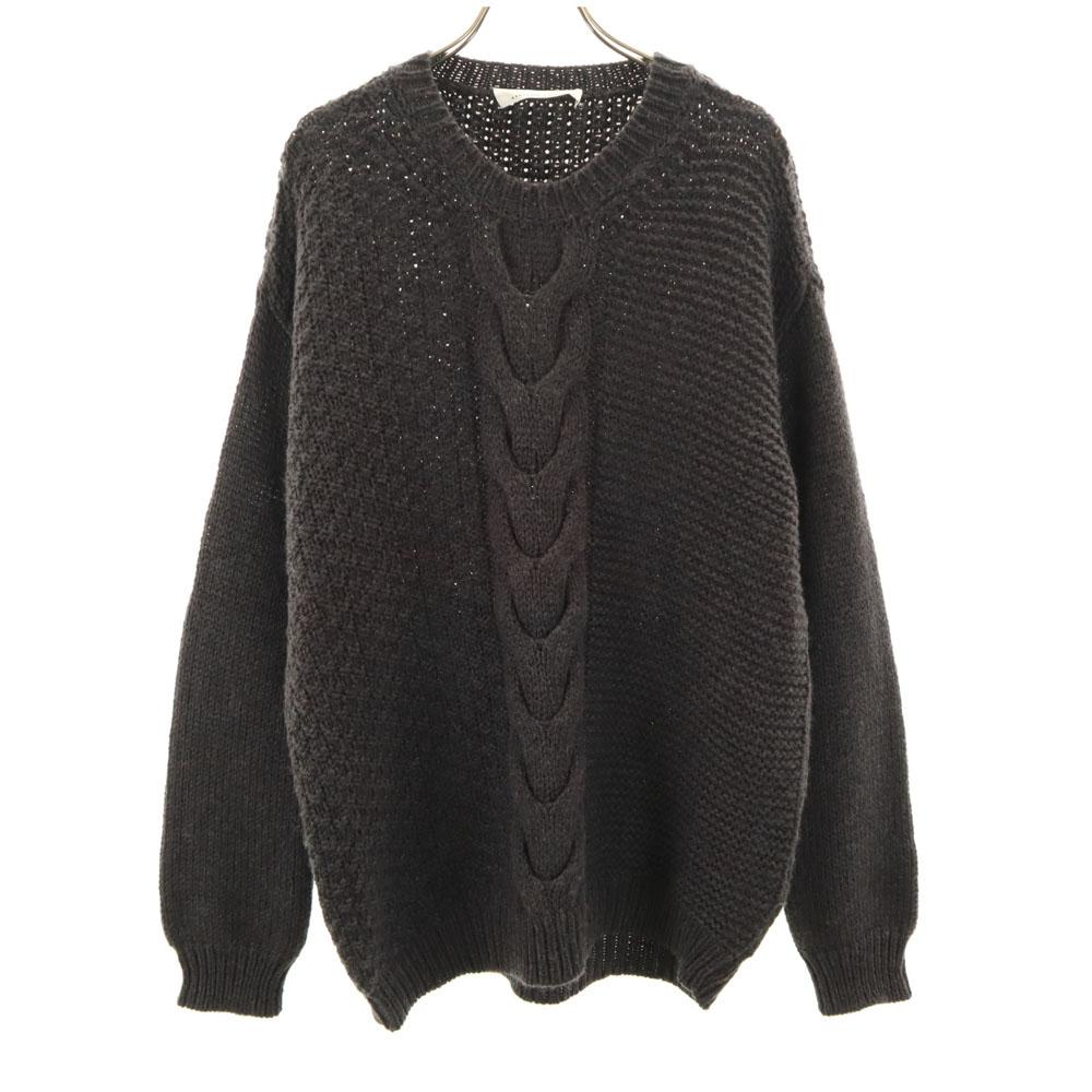 

LIVIANA CONTI made in Italy Long sleeve sweater S Charcoal gray knit Women Used