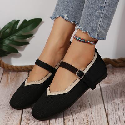 Damen Ballerinas 2024 Neu Frühling Herbst Runde Zehen Loafers Damen Mary Janes Schuhe Ballett Schnalle Flache Schuhe Zapatos De Mujer