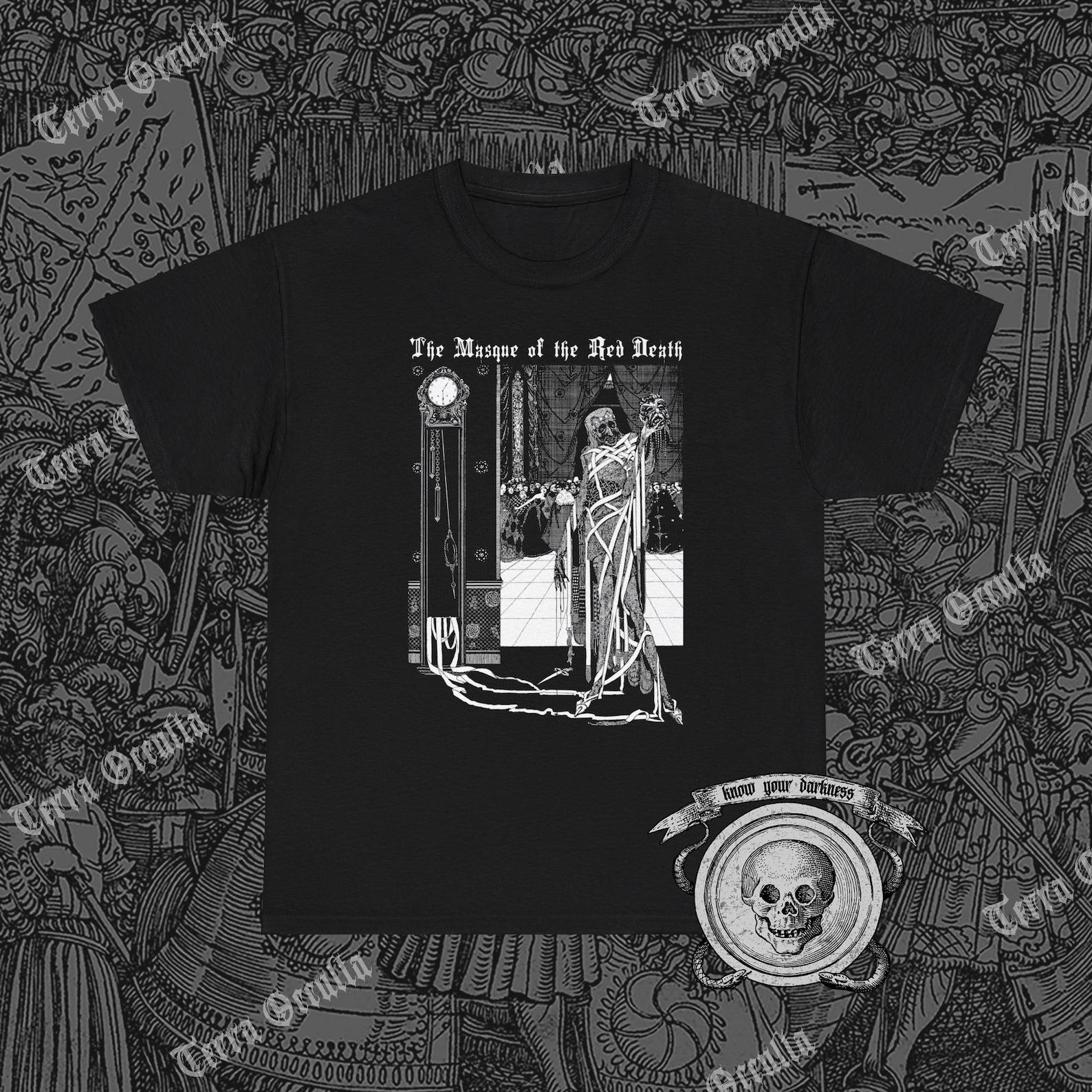 The Masque of the Red Death Shirt, Harry Clarke, Art Nouveau, Gothic Fiction M