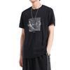 Li-Ning Way Of Wade Lightning Graphic Print Short Sleeve T-Shirt Men Tops Black AHSQ465-1