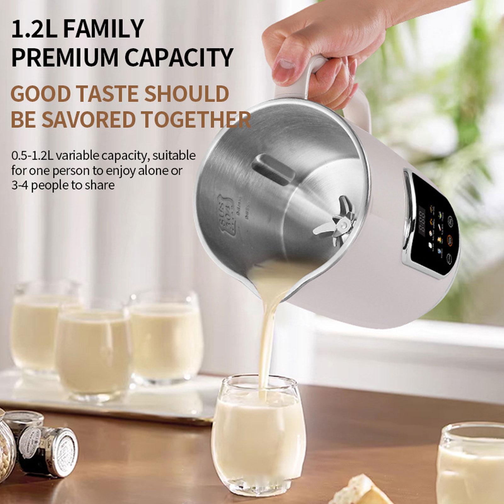 Aimo Notenmelk Maker Blender 8 in 1 Programmeerbare Sojamelk Machine Digitale Display Roestvrijstalen Messen 12L Capaciteit Zelf Type 1