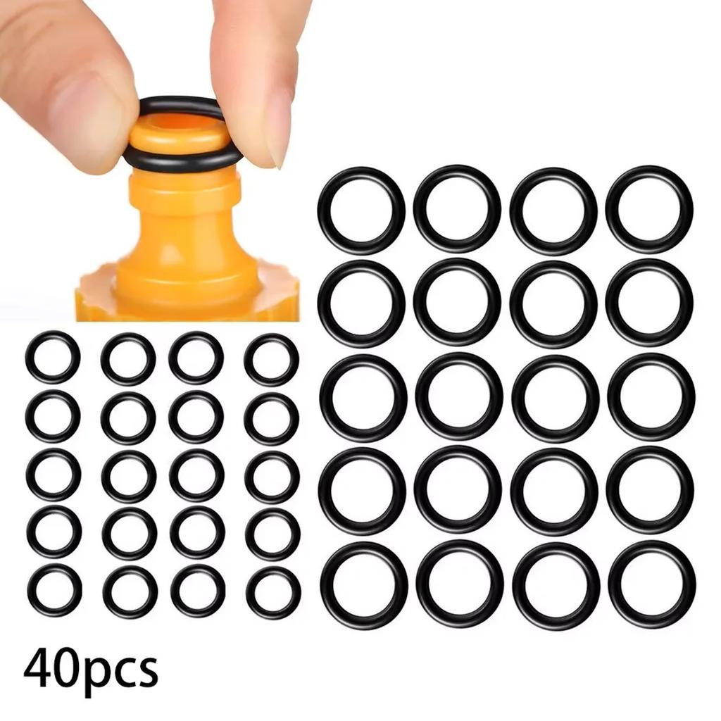 40pcs O Ring For High Pressure Washer Quick Disconnect Fitting Gasket Washer Seal O Ring Rubber Set